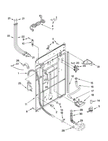 Rear Panel Parts parts for Kenmore Washer 110.27761700 (11027761700, 110 27761700) from AppliancePartsPros.com