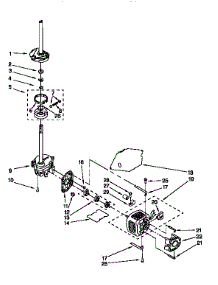 Motor And Pump parts for Kenmore Washer 110.27802690 (11027802690, 110 27802690) from AppliancePartsPros.com