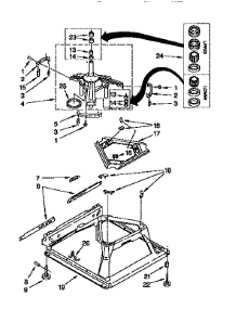 Machine Base parts for Kenmore Washer 110.27802690 (11027802690, 110 27802690) from AppliancePartsPros.com