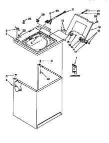 Top And Cabinet parts for Kenmore Washer 110.27802690 (11027802690, 110 27802690) from AppliancePartsPros.com