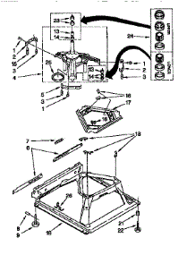 Machine Base parts for Kenmore Washer 110.27802691 (11027802691, 110 27802691) from AppliancePartsPros.com