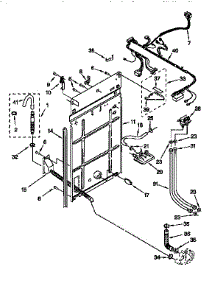 Rear Panel parts for Kenmore Washer 110.27802691 (11027802691, 110 27802691) from AppliancePartsPros.com