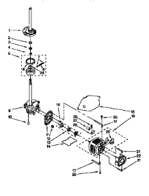 Motor And Pump parts for Kenmore Washer 110.27802691 (11027802691, 110 27802691) from AppliancePartsPros.com