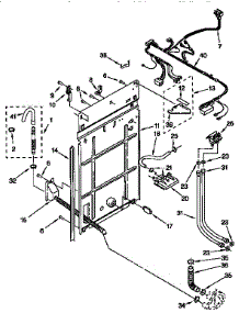 Rear Panel parts for Kenmore Washer 110.27812691 (11027812691, 110 27812691) from AppliancePartsPros.com