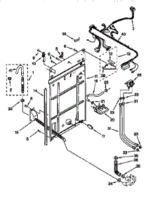 Rear Panel parts for Kenmore Washer 110.27812692 (11027812692, 110 27812692) from AppliancePartsPros.com