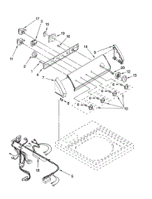 Control Panel Parts parts for Kenmore Washer 110.27831600 (11027831600, 110 27831600) from AppliancePartsPros.com