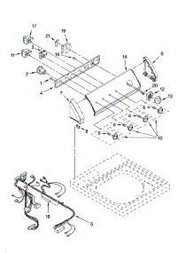 Control Panel Parts parts for Kenmore Washer 110.27841600 (11027841600, 110 27841600) from AppliancePartsPros.com