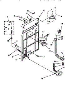 Rear Panel parts for Kenmore Washer 110.27852790 (11027852790, 110 27852790) from AppliancePartsPros.com