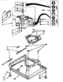 Machine Base parts for Kenmore Washer 110.27852790 (11027852790, 110 27852790) from AppliancePartsPros.com