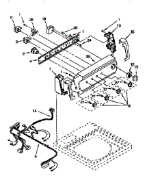 Control Panel parts for Kenmore Washer 110.27852790 (11027852790, 110 27852790) from AppliancePartsPros.com