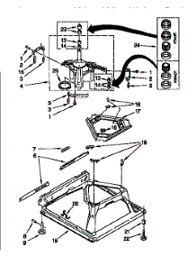 Machine Base parts for Kenmore Washer 110.27852791 (11027852791, 110 27852791) from AppliancePartsPros.com