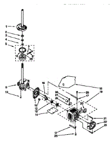 Gearcase, Motor,Pump parts for Kenmore Washer 110.27852791 (11027852791, 110 27852791) from AppliancePartsPros.com