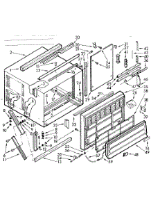 Cabinet Parts parts for Kenmore Heat Pump System 106.71220 (10671220, 106 71220) from AppliancePartsPros.com