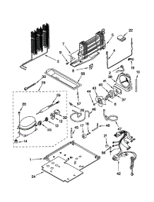 Unit parts for Kenmore Refrigerator 106.71294100 (10671294100, 106 71294100) from AppliancePartsPros.com