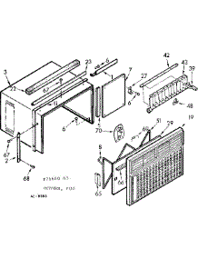 Cabinet Parts parts for Kenmore Heat Pump System 106.71600 (10671600, 106 71600) from AppliancePartsPros.com