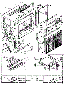 Cabinet Parts parts for Kenmore Heat Pump System 106.71620 (10671620, 106 71620) from AppliancePartsPros.com