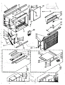 Cabinet Parts parts for Kenmore Heat Pump System 106.71640 (10671640, 106 71640) from AppliancePartsPros.com