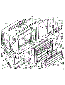 Cabinet Parts parts for Kenmore Heat Pump System 106.71721 (10671721, 106 71721) from AppliancePartsPros.com