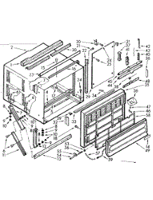 Cabinet Parts parts for Kenmore Heat Pump System 106.71810 (10671810, 106 71810) from AppliancePartsPros.com
