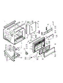 Cabinet Parts parts for Kenmore Heat Pump System 106.71940 (10671940, 106 71940) from AppliancePartsPros.com