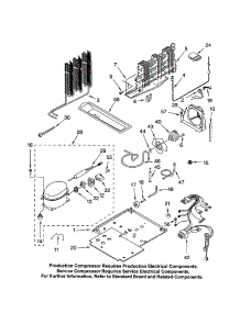 Unit parts for Kenmore Refrigerator 106.71984101 (10671984101, 106 71984101) from AppliancePartsPros.com