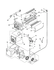 Icemaker parts for Kenmore Refrigerator 106.71984101 (10671984101, 106 71984101) from AppliancePartsPros.com