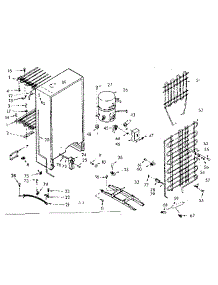 Unit Parts parts for Kenmore Freezer 106.720120 (106720120, 106 720120) from AppliancePartsPros.com