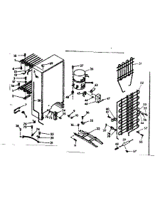 Unit Parts parts for Kenmore Freezer 106.720122 (106720122, 106 720122) from AppliancePartsPros.com
