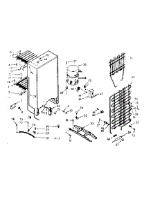Unit Parts parts for Kenmore Freezer 106.720123 (106720123, 106 720123) from AppliancePartsPros.com