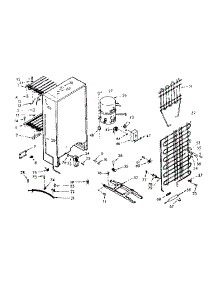 Unit Parts parts for Kenmore Freezer 106.720124 (106720124, 106 720124) from AppliancePartsPros.com