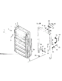 Door Parts parts for Kenmore Freezer 106.720140 (106720140, 106 720140) from AppliancePartsPros.com