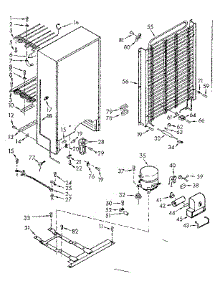 Unit Parts parts for Kenmore Freezer 106.720200 (106720200, 106 720200) from AppliancePartsPros.com