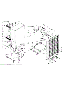 Unit Parts parts for Kenmore Freezer 106.720210 (106720210, 106 720210) from AppliancePartsPros.com