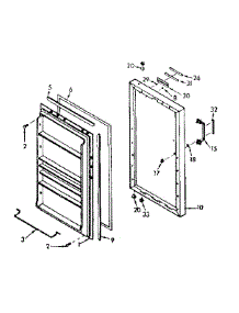 Door Parts parts for Kenmore Freezer 106.720211 (106720211, 106 720211) from AppliancePartsPros.com