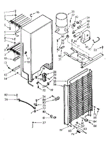 Unit Parts parts for Kenmore Freezer 106.720221 (106720221, 106 720221) from AppliancePartsPros.com