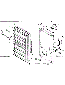 Door Parts parts for Kenmore Freezer 106.720241 (106720241, 106 720241) from AppliancePartsPros.com
