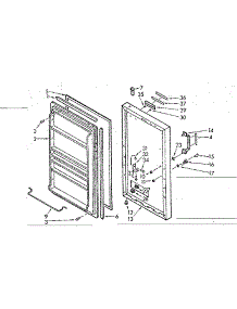 Door Parts parts for Kenmore Freezer 106.720420 (106720420, 106 720420) from AppliancePartsPros.com