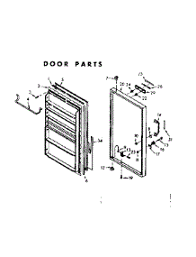 Door Parts parts for Kenmore Freezer 106.720440 (106720440, 106 720440) from AppliancePartsPros.com