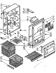 Liner Parts parts for Kenmore Freezer 106.720460 (106720460, 106 720460) from AppliancePartsPros.com