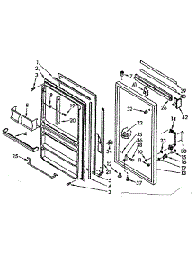 Door Parts parts for Kenmore Freezer 106.720460 (106720460, 106 720460) from AppliancePartsPros.com