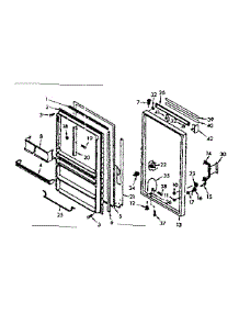 Door Parts parts for Kenmore Freezer 106.720461 (106720461, 106 720461) from AppliancePartsPros.com