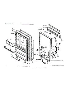 Door Parts parts for Kenmore Freezer 106.720480 (106720480, 106 720480) from AppliancePartsPros.com