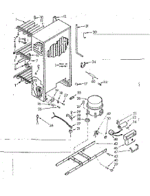Unit Parts parts for Kenmore Freezer 106.720620 (106720620, 106 720620) from AppliancePartsPros.com