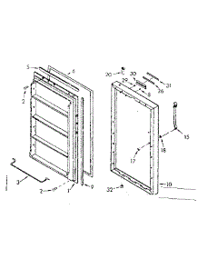 Door Parts parts for Kenmore Freezer 106.721200 (106721200, 106 721200) from AppliancePartsPros.com