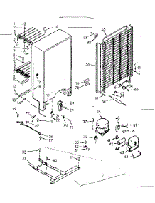 Unit Parts parts for Kenmore Freezer 106.721200 (106721200, 106 721200) from AppliancePartsPros.com