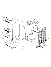 Unit Parts parts for Kenmore Freezer 106.721210 (106721210, 106 721210) from AppliancePartsPros.com