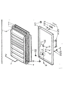 Door Parts parts for Kenmore Freezer 106.721240 (106721240, 106 721240) from AppliancePartsPros.com