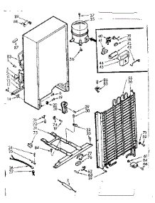 Unit Parts parts for Kenmore Freezer 106.721240 (106721240, 106 721240) from AppliancePartsPros.com