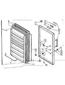 Door Parts parts for Kenmore Freezer 106.721241 (106721241, 106 721241) from AppliancePartsPros.com