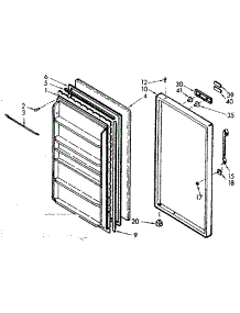 Door Parts parts for Kenmore Freezer 106.721300 (106721300, 106 721300) from AppliancePartsPros.com